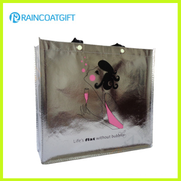 Werbeartikel Non Woven Handtasche mit Shinny PVC Film Rbc-100